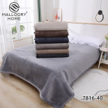 Покрывало велюровое Malloory Home 200x230 см Кремовое