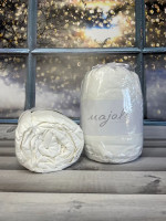 Простынь хлопковая на резинке Majoli с наволочками 180х200 см + резинка молочная