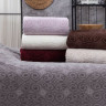 Простынь велюр/махра Belizza Hanzade серая 200x220 см., 550 г/м2