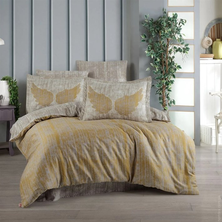 Постельное белье  Hobby Exclusive Sateen Lydia бежевый евро