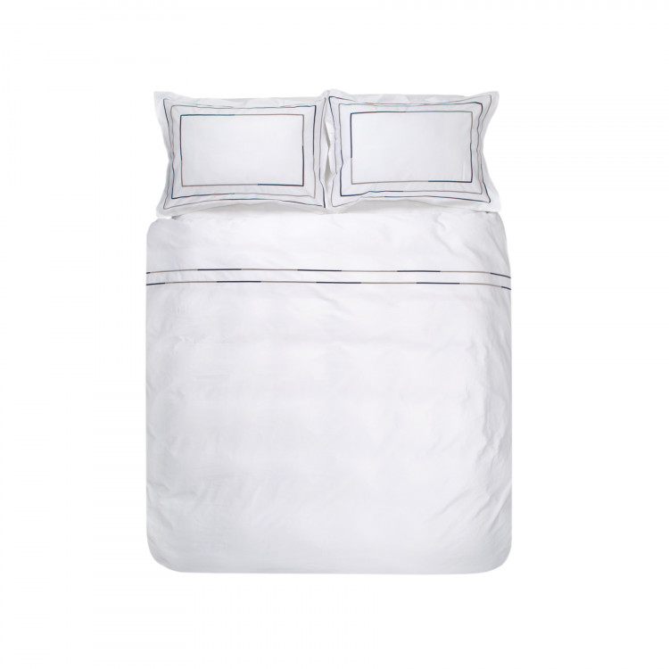 Пододеяльник с наволочками Penelope - Trio white белый 240х220 см + 50х70 см (2 шт.)