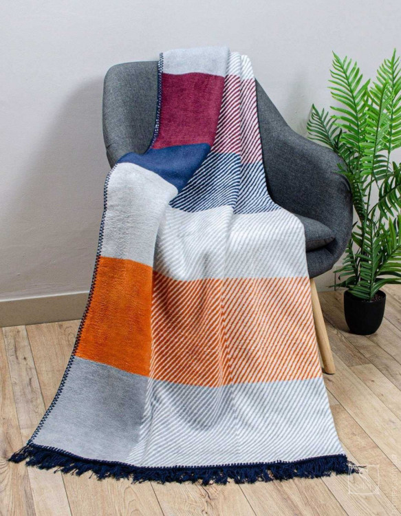 Плед бавовняний Aksu 180x220 см, модель 22