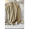 Набор постельное белье с пледом Karaca Home Quatre delux gold 2020-1 золотой евро