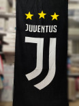 Пляжное полотенце Махра/велюр 75х150 см. футбольной клуб Juventus