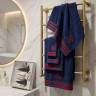 Набор полотенец Maison D'or Delon Navy Red из 3-х штук 30x50 см+ 50x100 см+ 70x140 см