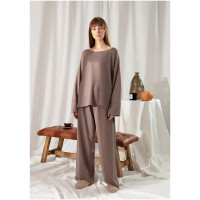 Пижама (кофта и брюки) Penelope Marche vizon темно-бежевоя L