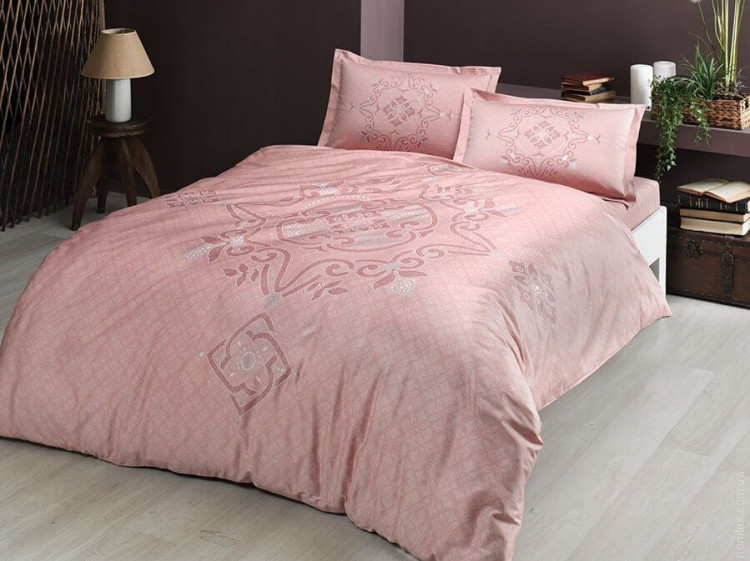 Постельное белье TAC Bruna Pink евро