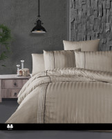 Постельное белье First Choice Modalife cappuccino сатин Delux евро Постельное белье First Choice Modalife cappuccino сатин Delux евро