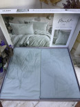 Постельное белье Aran Clasy Ranforce Marlet V-2 евро с вышивкой
