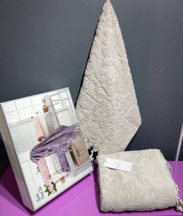 Набір рушників Maison Dor Sanda Beige 50х100 см + 85х150 см