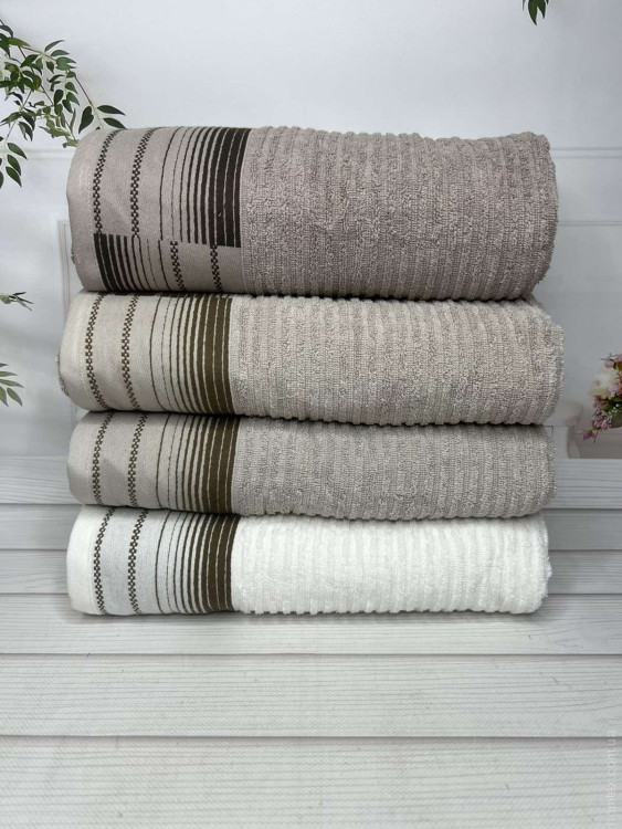 Набор махровых полотенец Velora Home из 4 шт. 70х140 см, модель 4