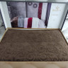 Простынь велюр/махра Belizza Hanzade шоколадная 200x220 см., 550 г/м2