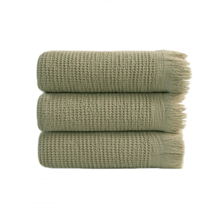 Набір рушників Lotus Home Rius olive оливковий 30х50 см із 3 шт.