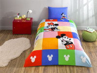 Постельное белье TAC Ranforce Disney Minnie & Mickey детское на резинке
