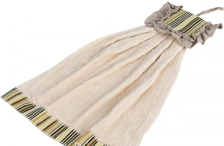 Полотенце кухонное Zastelli Платье в полосочку махра