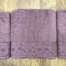 Набор махровых полотенец Gold Soft Life For You из 3 шт. 50х90 см и 70х140 см фиолетовый