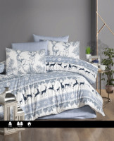 Постельное белье First Choice Deer indigo евро 
