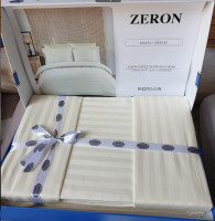 Постельное белье Zeron Satin Stripe cream евро