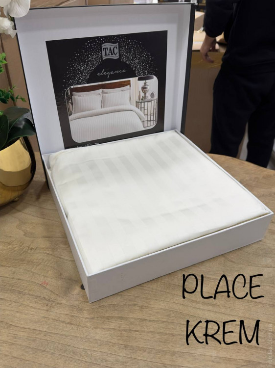 Постельное белье ТАС Place krem евро