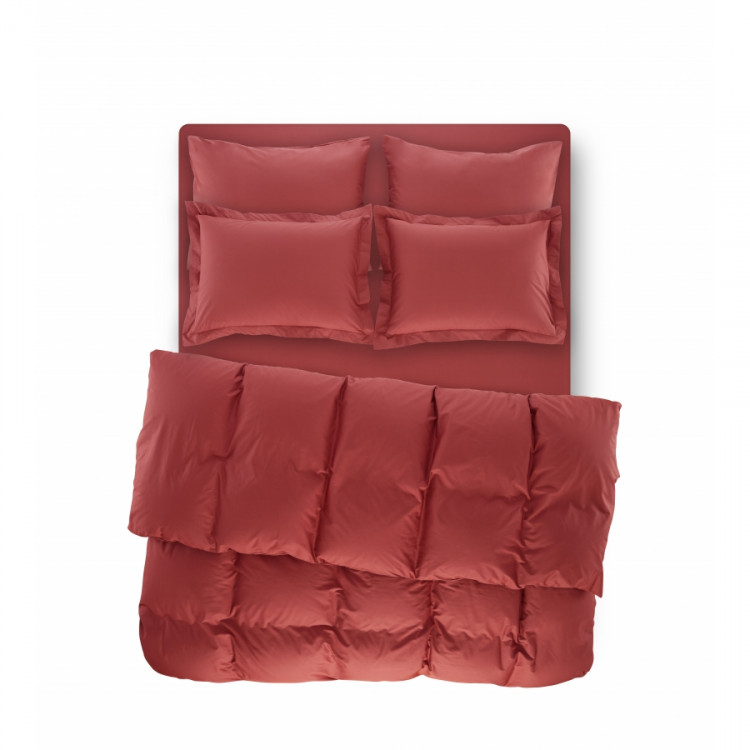 Пододеяльник с наволочками Penelope - Catherine coral коралловый 200х220 см + 50х70 см (2 шт.)