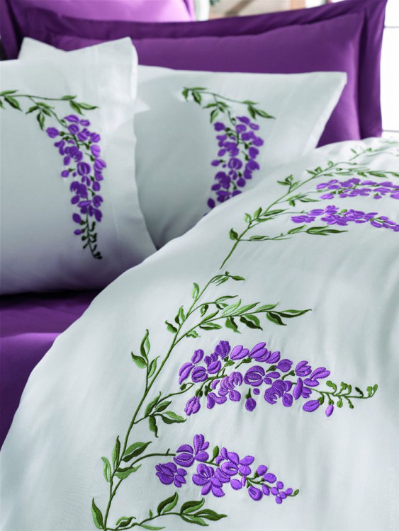 Постільна білизна Dantela Vita Embroidered Begonville євро