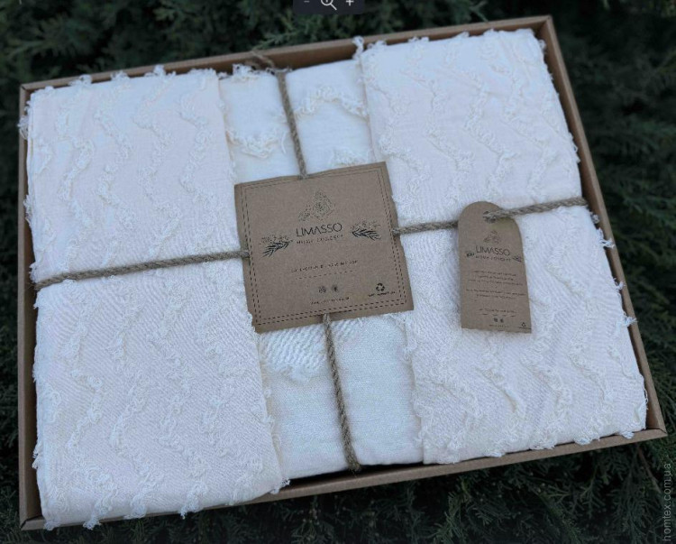 Постельное белье Limasso Zigzag Akdeniz cream евро