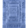 Полотенце Arya Жаккард Isabel Soft голубое 70x140 см