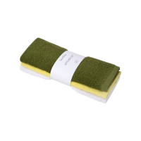 Набор полотенец Lotus Home Basic зеленый/желтый/белый 30х50 из 3 шт.