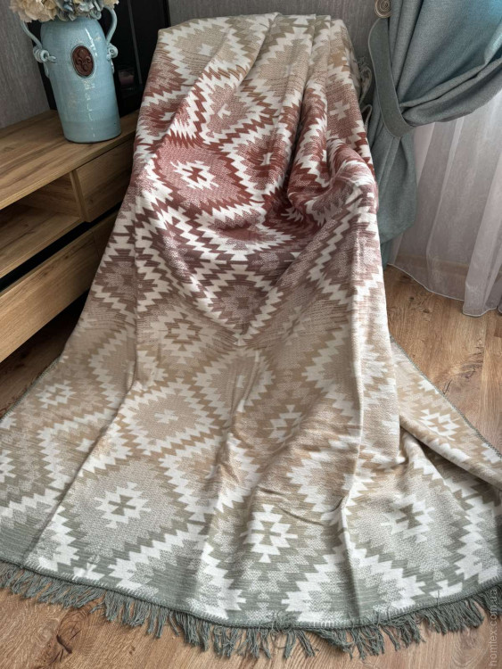 Плед бавовняний Aksu 180x220 см, модель 29