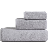 Набор махровых полотенец Pavia CHARM GRI из 3шт. 30х30см+50x85см+70x140см