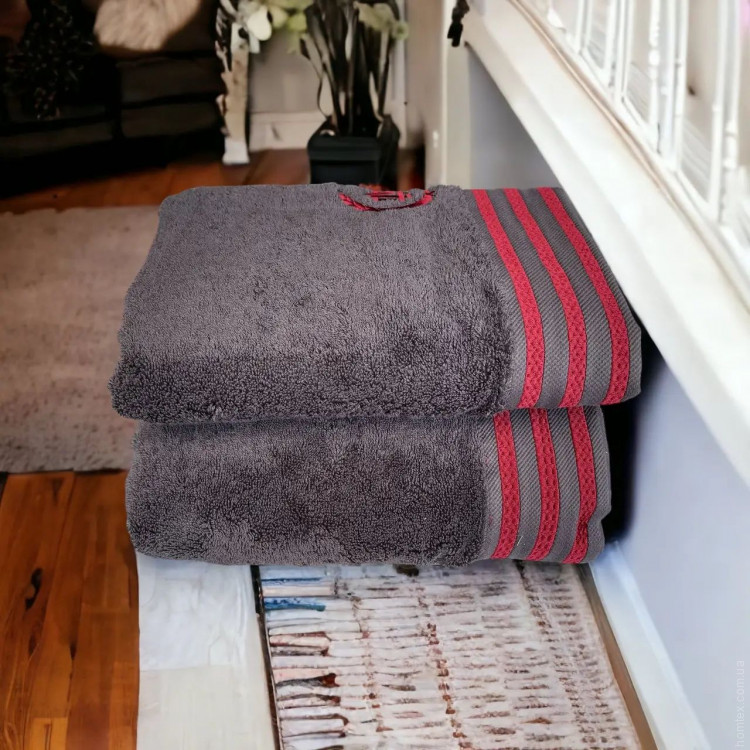 Набор полотенец Maison D'or Delon Anthrasit из 3-х штук 30x50 см+ 50x100 см+ 70x140 см