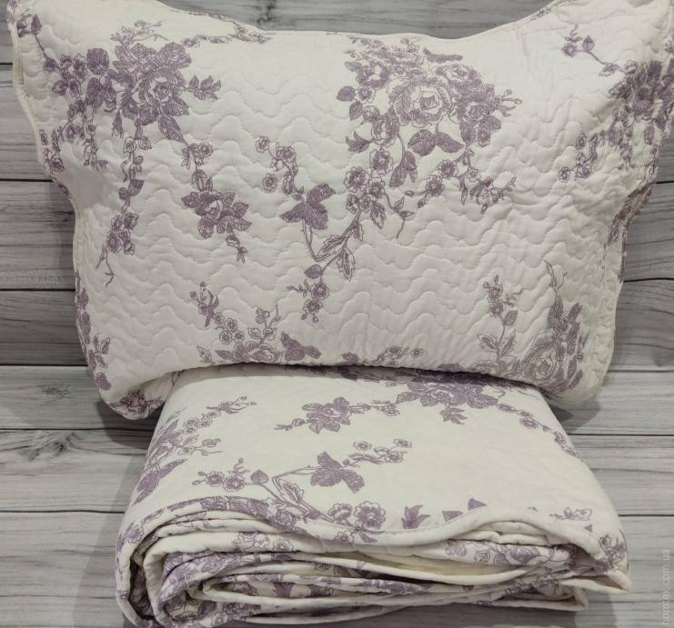 Стьобане бавовняне покривало Miss Bella 180х250 см з наволочкою, модель 19