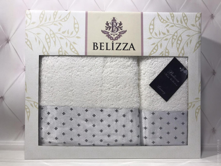 Набор махровых полотенец Belizza из 2 штук 50x90 см+70x140 см, модель 24