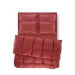 Постельное белье Penelope - Catherine coral коралловое евро с простынью на резинке (160х200+35 см)