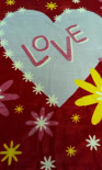 Плед MINK 420 Love red 220x240 cm.