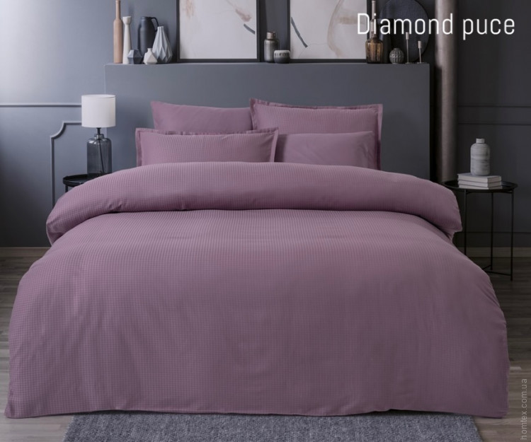 Постільна білизна Altinbasak сатин жаккард Delux Diamond puce євро