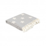 Плед Lotus Home Star throw серый 130х170 см
