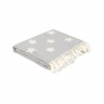 Плед Lotus Home Star throw серый 130х170 см