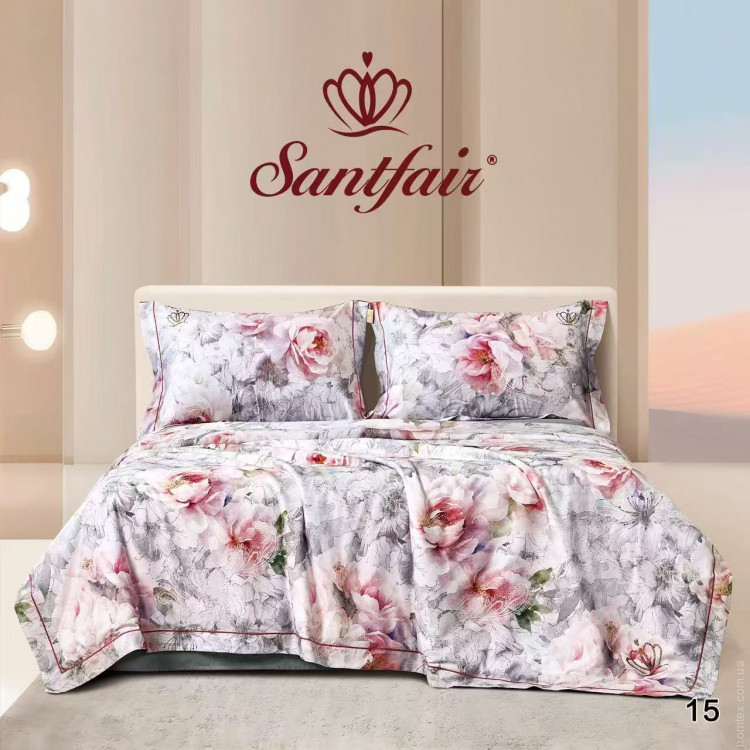 Постільна білизна з літньою ковдрою Santfair євро, модель 15