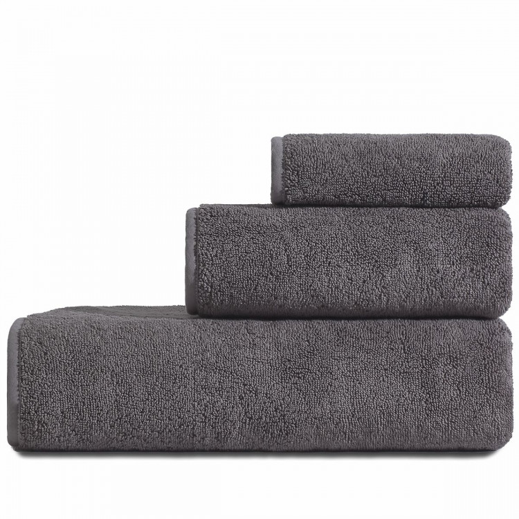Набор махровых полотенец Pavia CHARM ANTHRASIT из 3шт. 30х30см+50x85см+70x140см 
