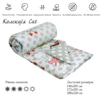Одеяло Руно Силиконовое Cat 140х205 см