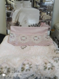 Покривало Naturel Rose pudra 240x260 см з простирадлом та наволочками