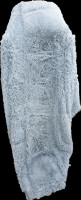 Плед из искусственного меха Liha с длинным ворсом серый 210х225 см