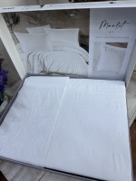 Постільна білизна Aran Clasy Ranforce Marlet V-1 євро з вишивкою