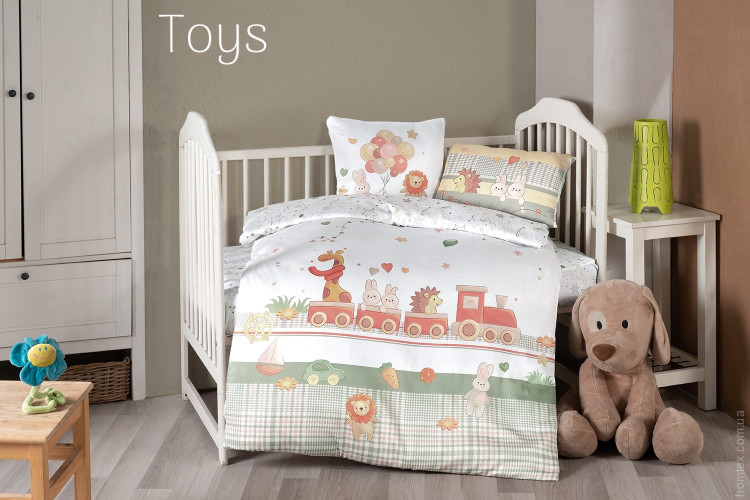 Постільна білизна First Choice сатин 3D Toys для малюків 