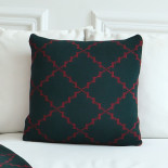 Наволочка La Modno Diamond Green-Burgundy 45x45 см