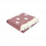 Плед Lotus Home Star throw бургунді 130х170 см