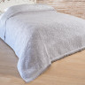 Простирадло махрове Uniko crown home 200x230 см Листя сіре
