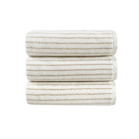 Полотенце Lotus Home Отель Premium Microcotton Stripe Ecru-Kahve 50х90 см 550 г/м²