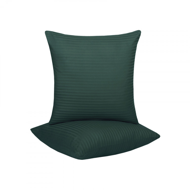 Набір наволочок з 2 шт 45х45 см Lotus Готель Сатін Страйп 1х1 смарагд Набір наволочок з 2 шт 45х45 см Lotus Готель Сатін Страйп 1х1 смарагд